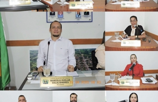 TRABALHOS LEGISLATIVOS DA CÂMARA DE CARACOL DO DIA 15.04.2025